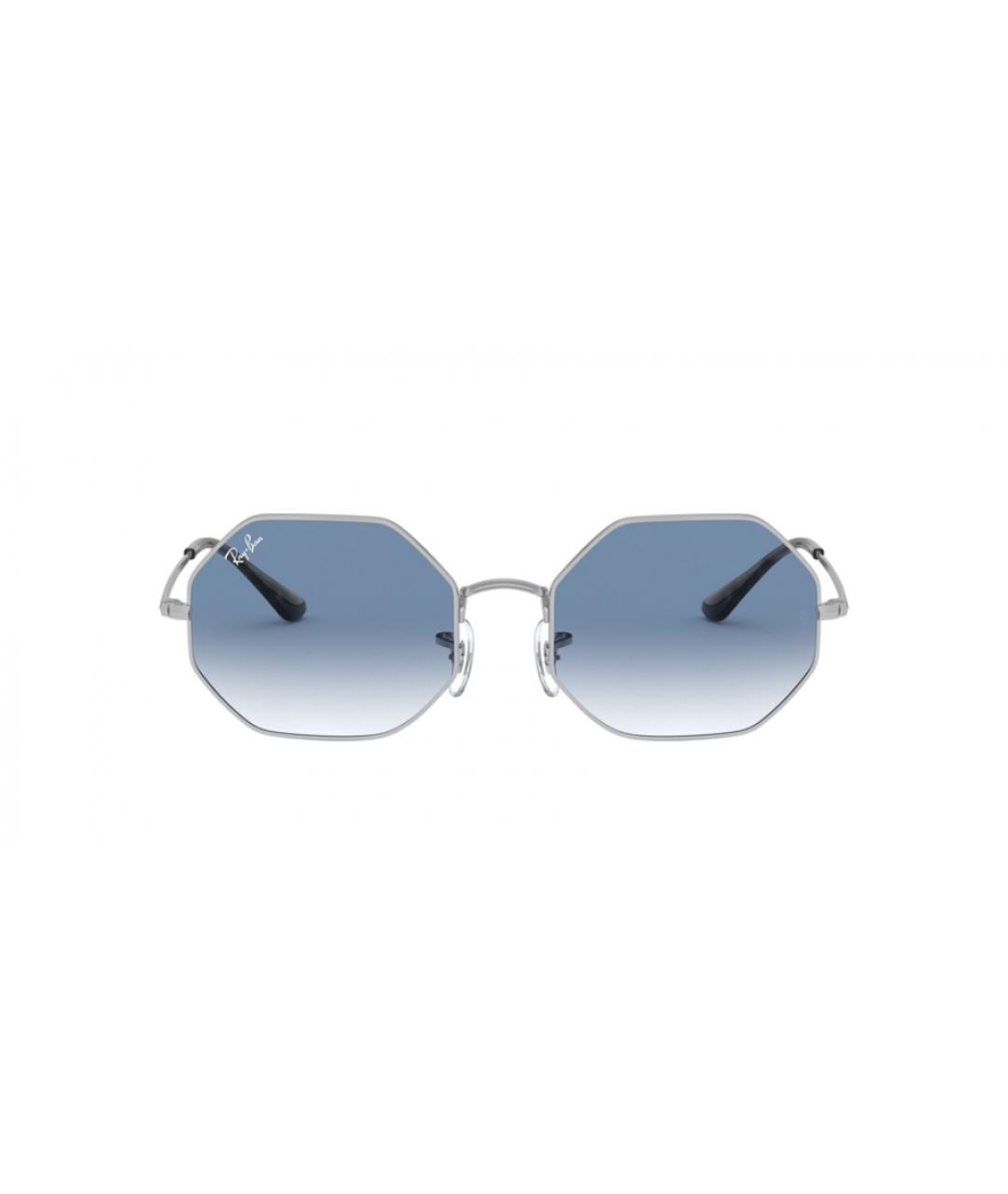 RAY BAN Серебряные металлические солнцезащитные очки, фото 2
