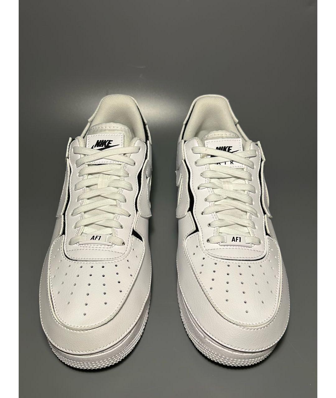 NIKE Белые кожаные низкие кроссовки / кеды, фото 2