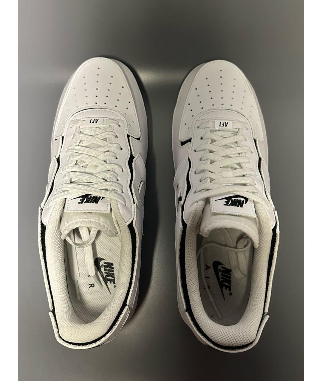 NIKE Белые кожаные низкие кроссовки / кеды, фото 3