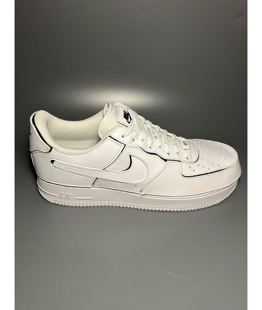NIKE Белые кожаные низкие кроссовки / кеды, фото 9