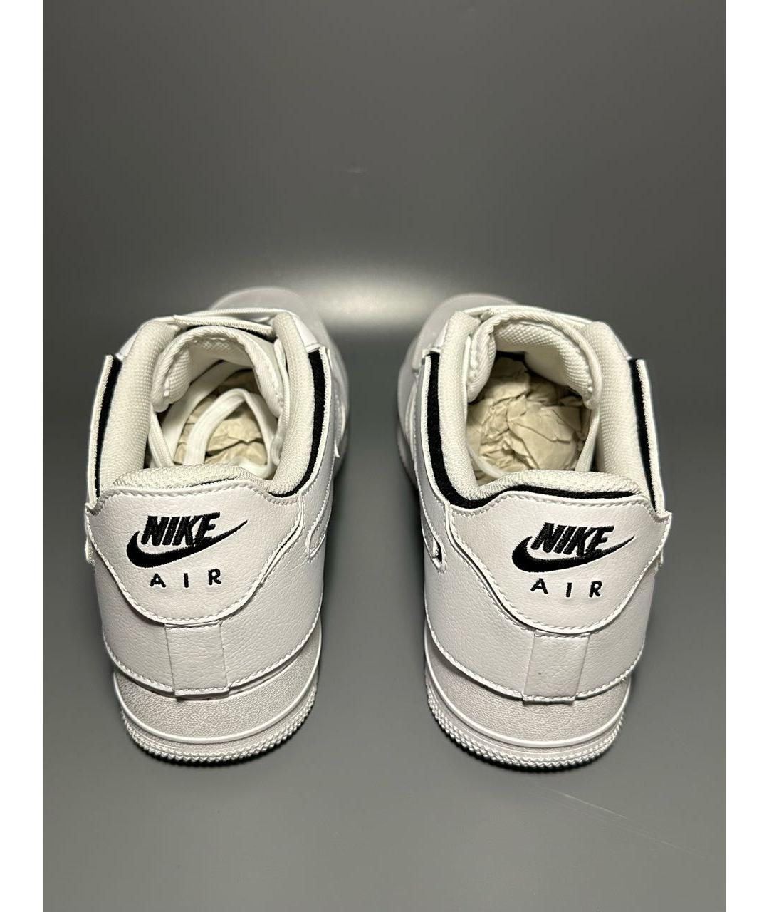 NIKE Белые кожаные низкие кроссовки / кеды, фото 4