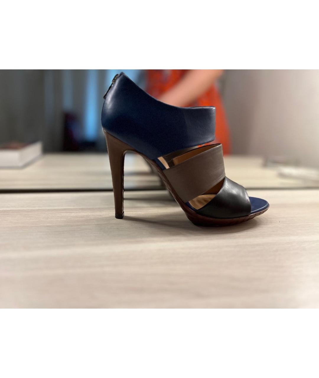 BOTTEGA VENETA Мульти кожаные босоножки, фото 5