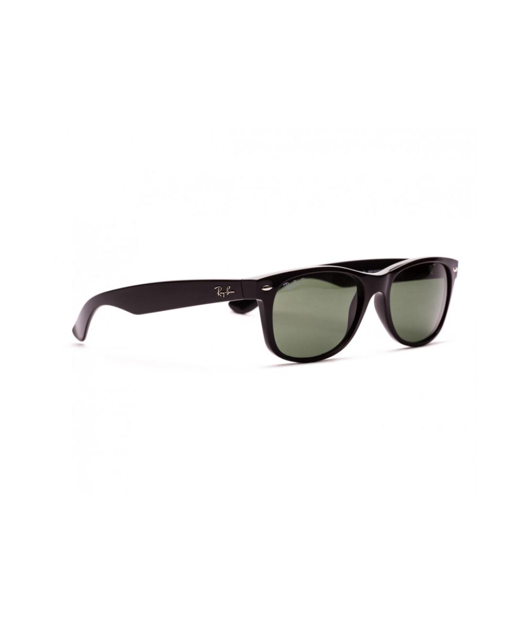 RAY BAN Черные пластиковые солнцезащитные очки, фото 2