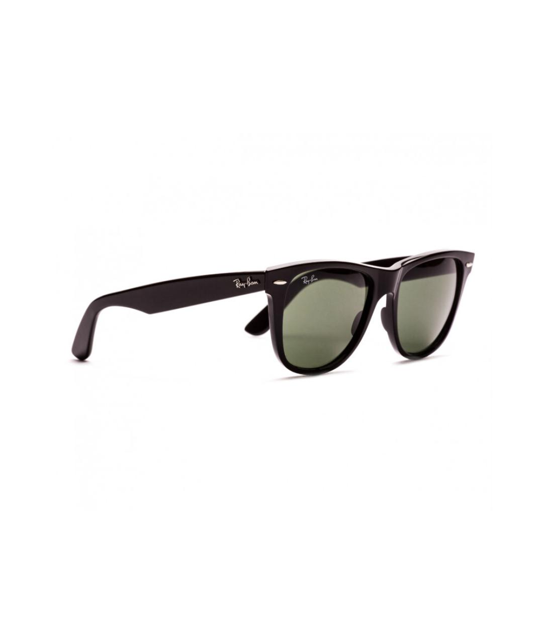 RAY BAN Черные пластиковые солнцезащитные очки, фото 2