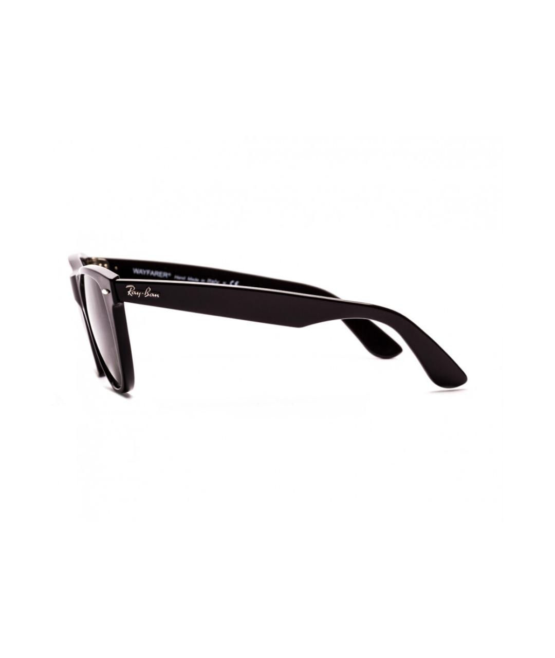 RAY BAN Черные пластиковые солнцезащитные очки, фото 3