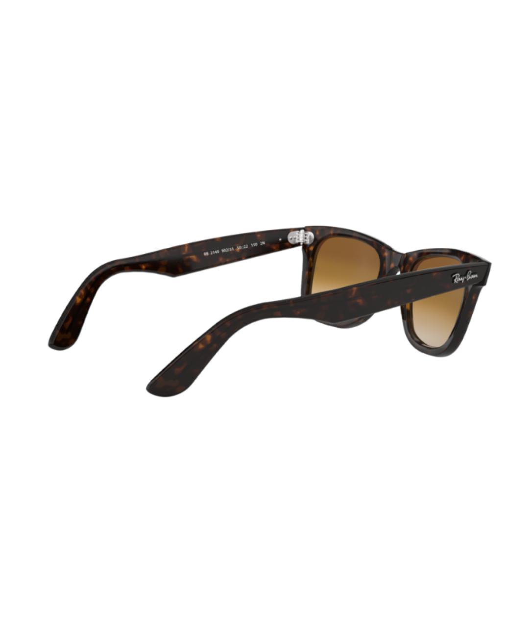 RAY BAN Коричневые пластиковые солнцезащитные очки, фото 6
