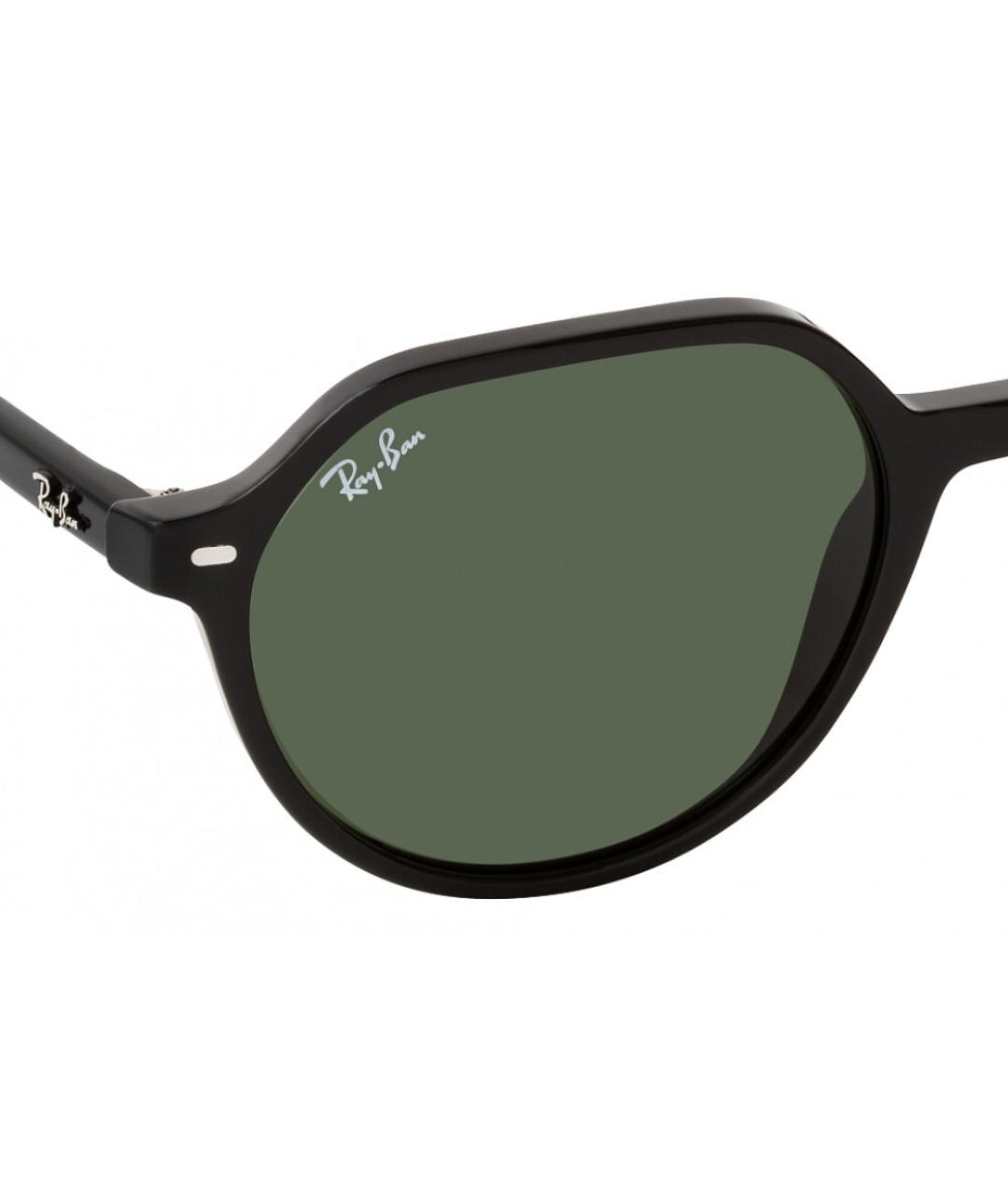 RAY BAN Черные пластиковые солнцезащитные очки, фото 5
