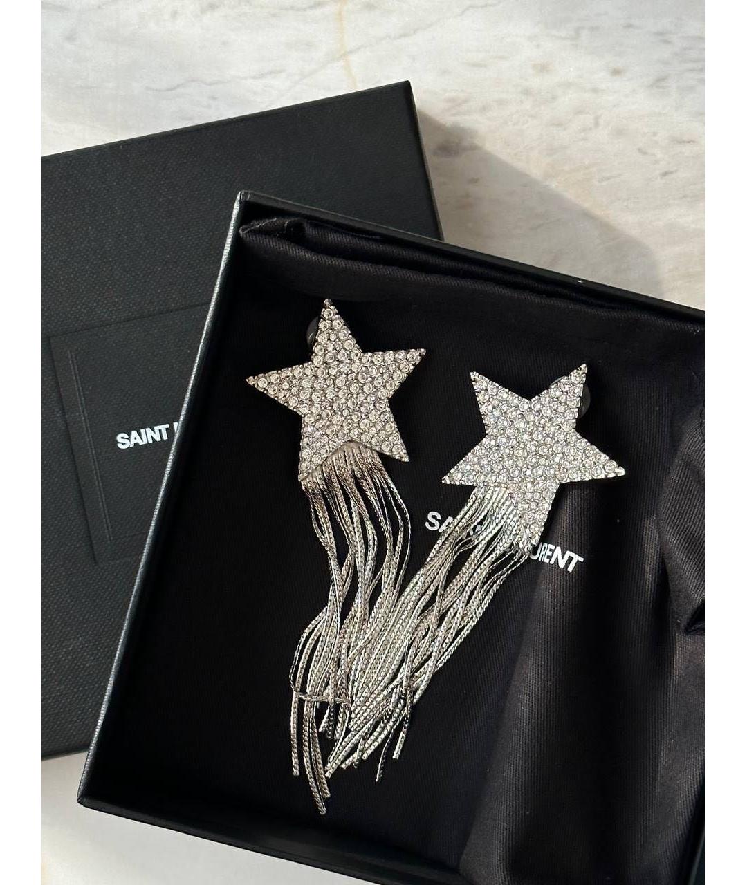 SAINT LAURENT Металлические серьги, фото 7