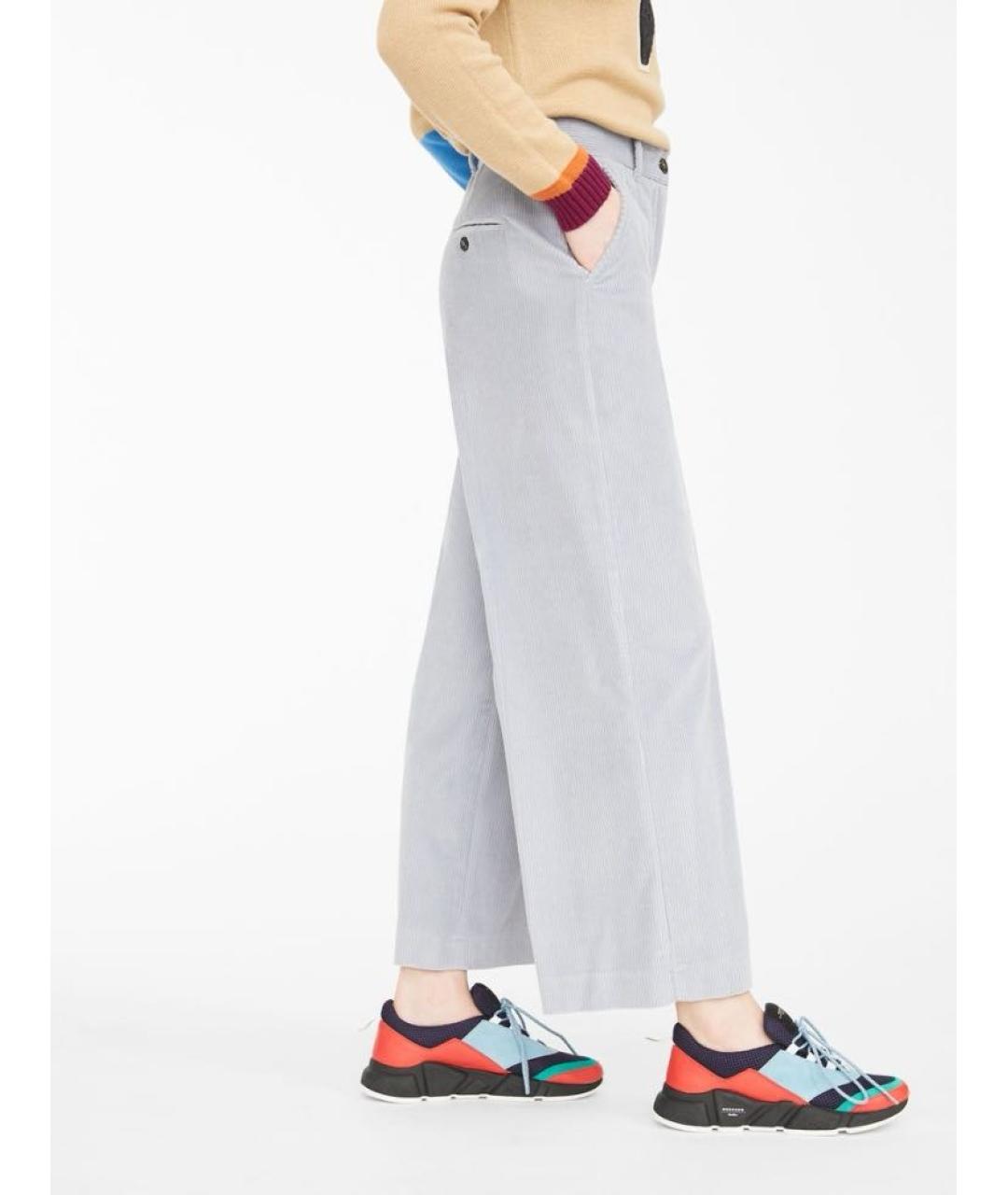 WEEKEND MAX MARA Голубой хлопковый костюм с брюками, фото 8