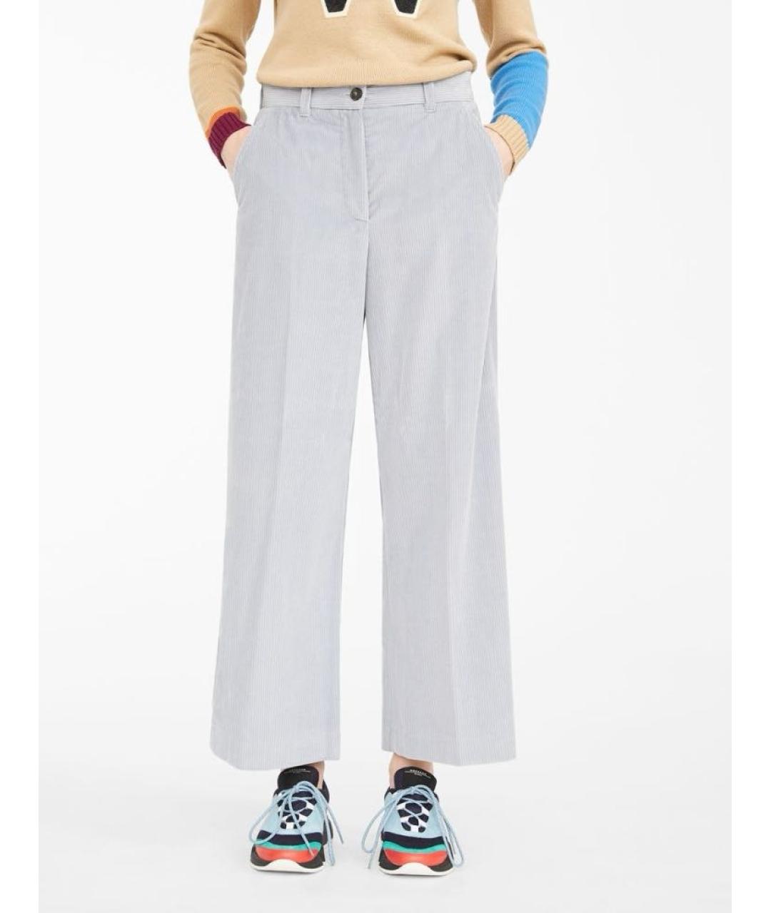 WEEKEND MAX MARA Голубой хлопковый костюм с брюками, фото 2