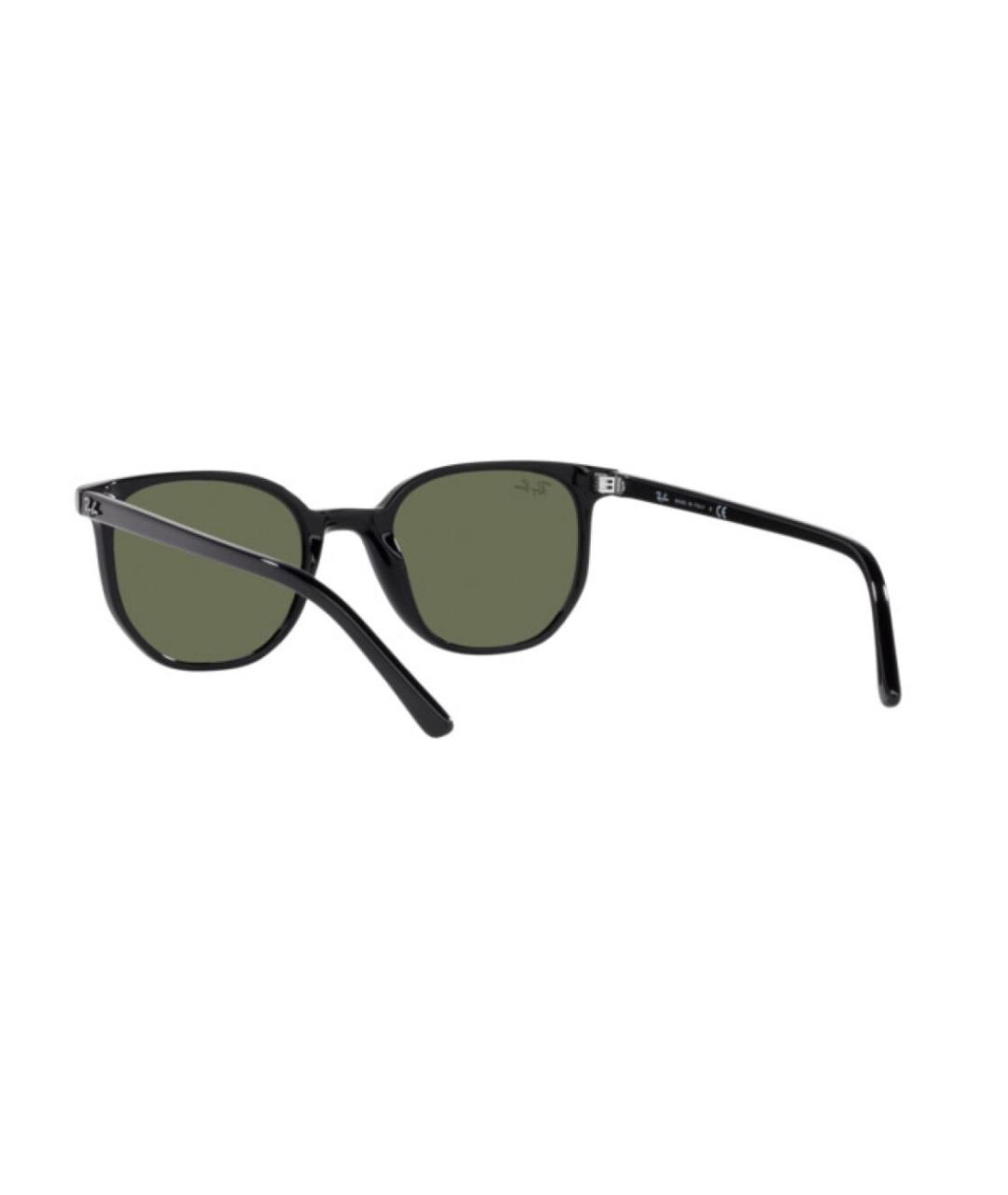 RAY BAN Черные пластиковые солнцезащитные очки, фото 5