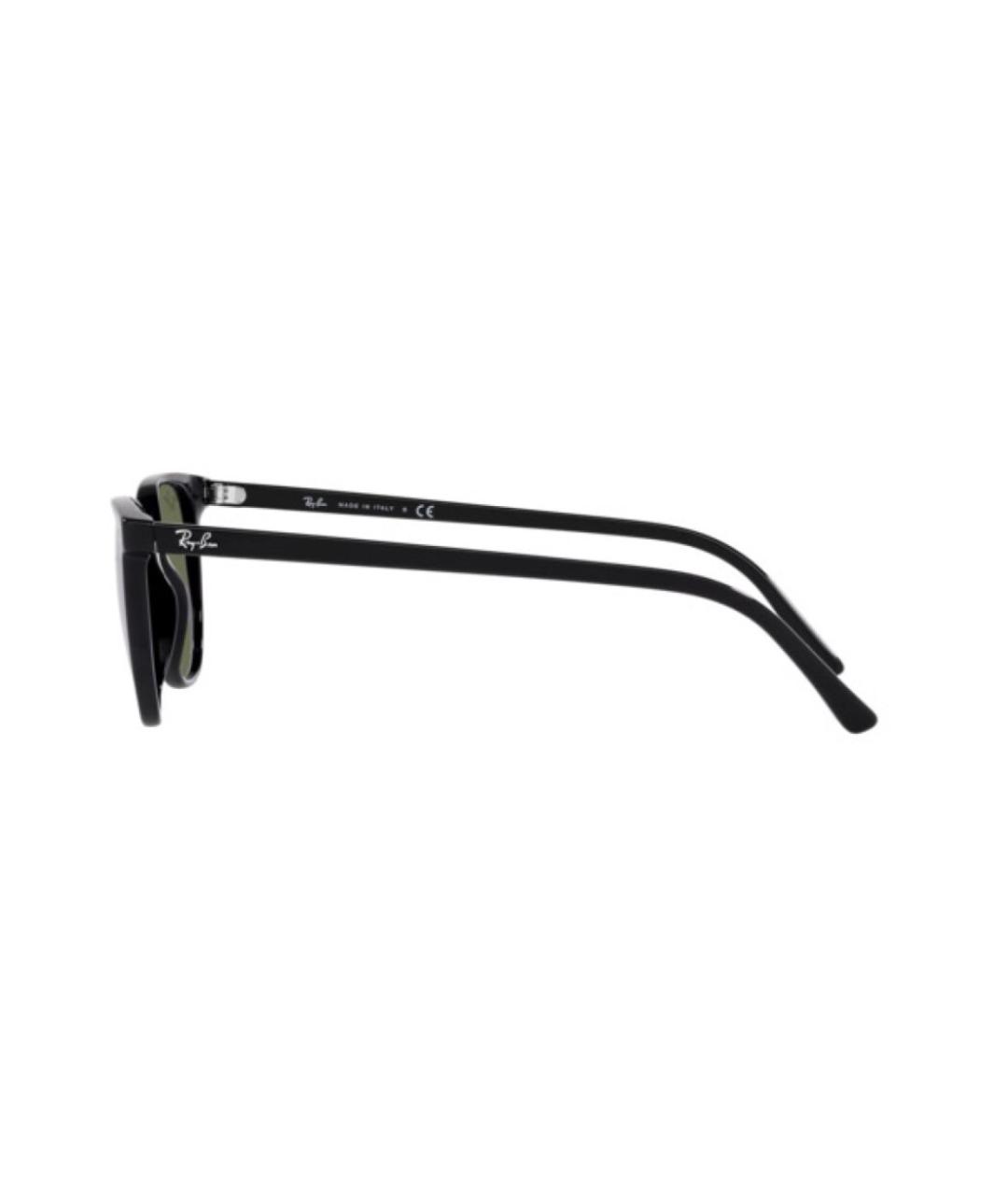 RAY BAN Черные пластиковые солнцезащитные очки, фото 3