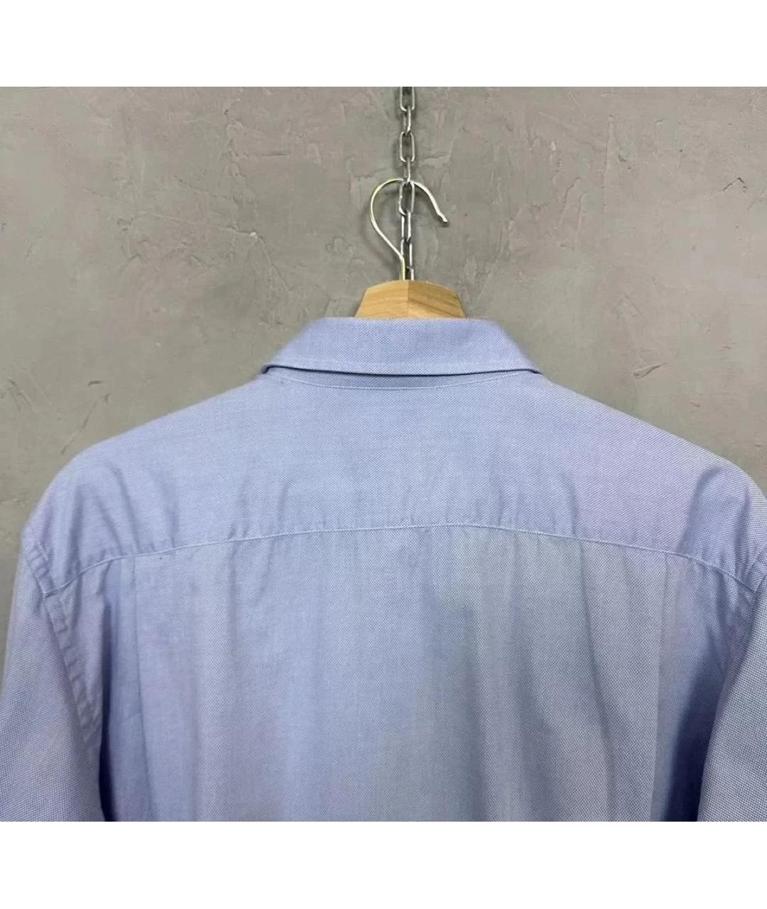 GIVENCHY Голубая хлопковая классическая рубашка, фото 4