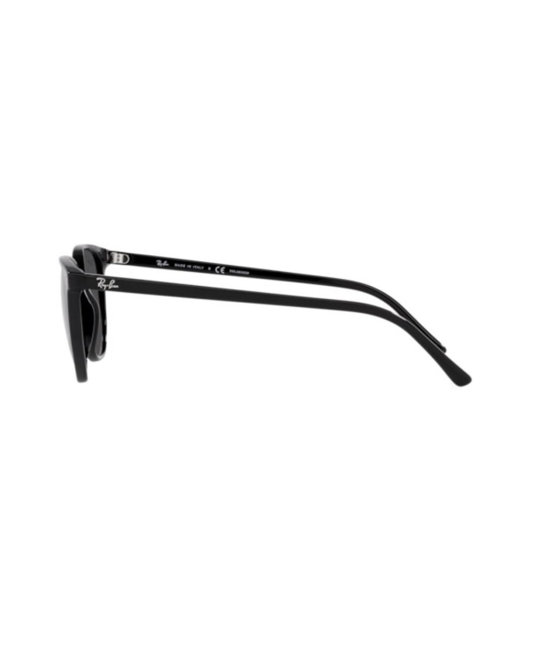 RAY BAN Черные пластиковые солнцезащитные очки, фото 3