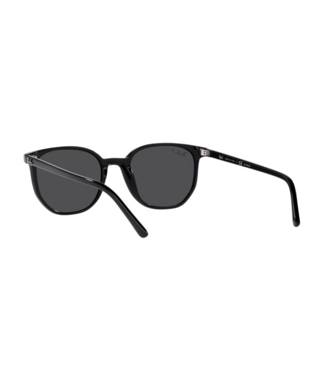 RAY BAN Черные пластиковые солнцезащитные очки, фото 5