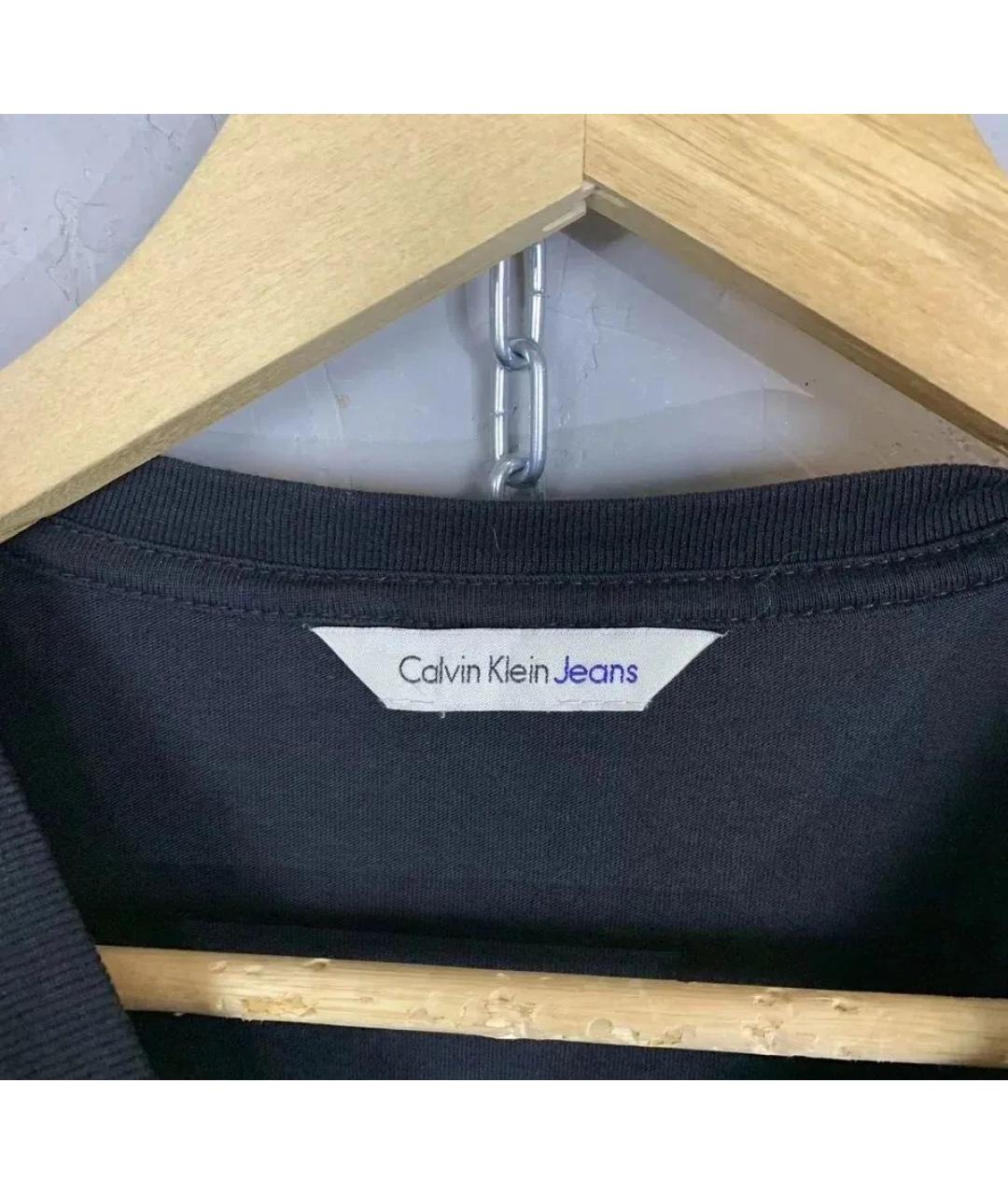 CALVIN KLEIN Черная футболка, фото 4