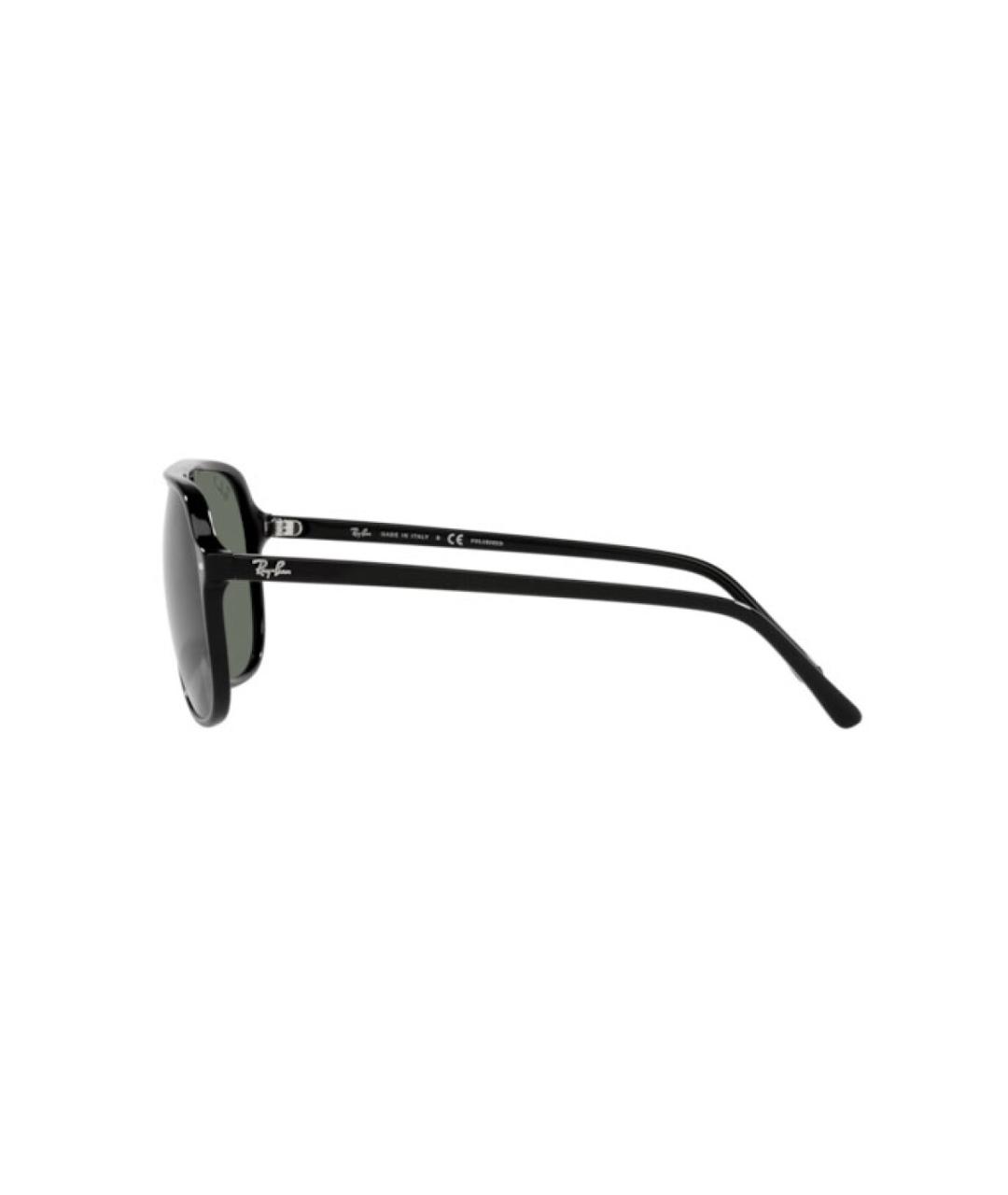 RAY BAN Черные пластиковые солнцезащитные очки, фото 3