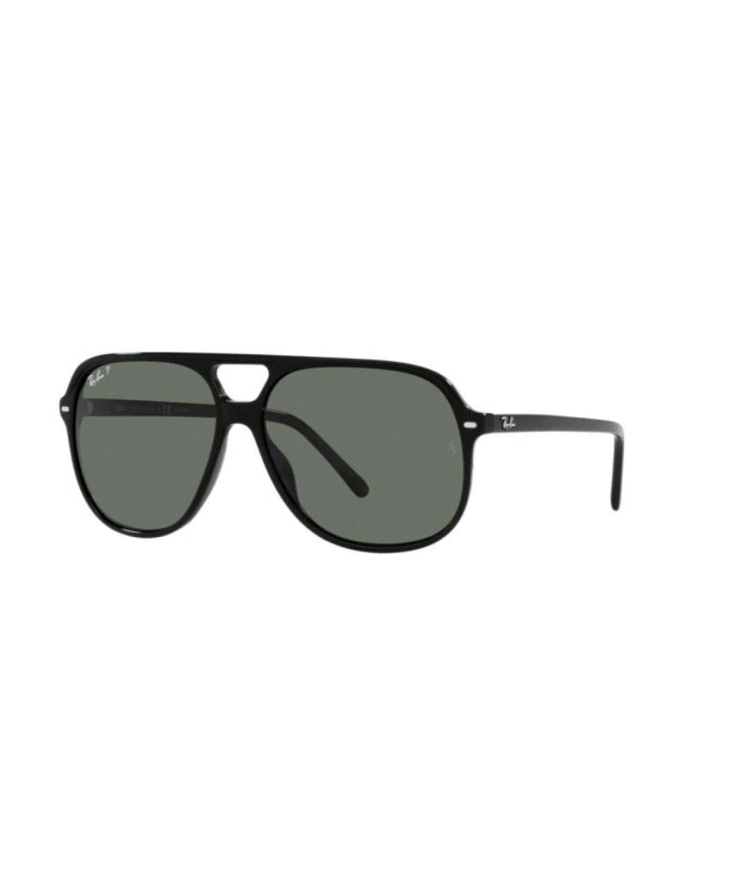 RAY BAN Черные пластиковые солнцезащитные очки, фото 1