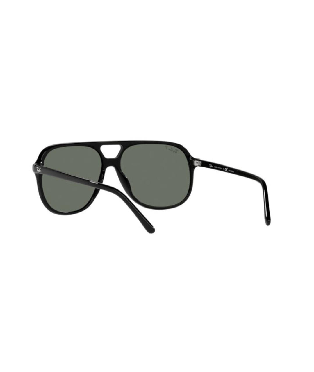 RAY BAN Черные пластиковые солнцезащитные очки, фото 5