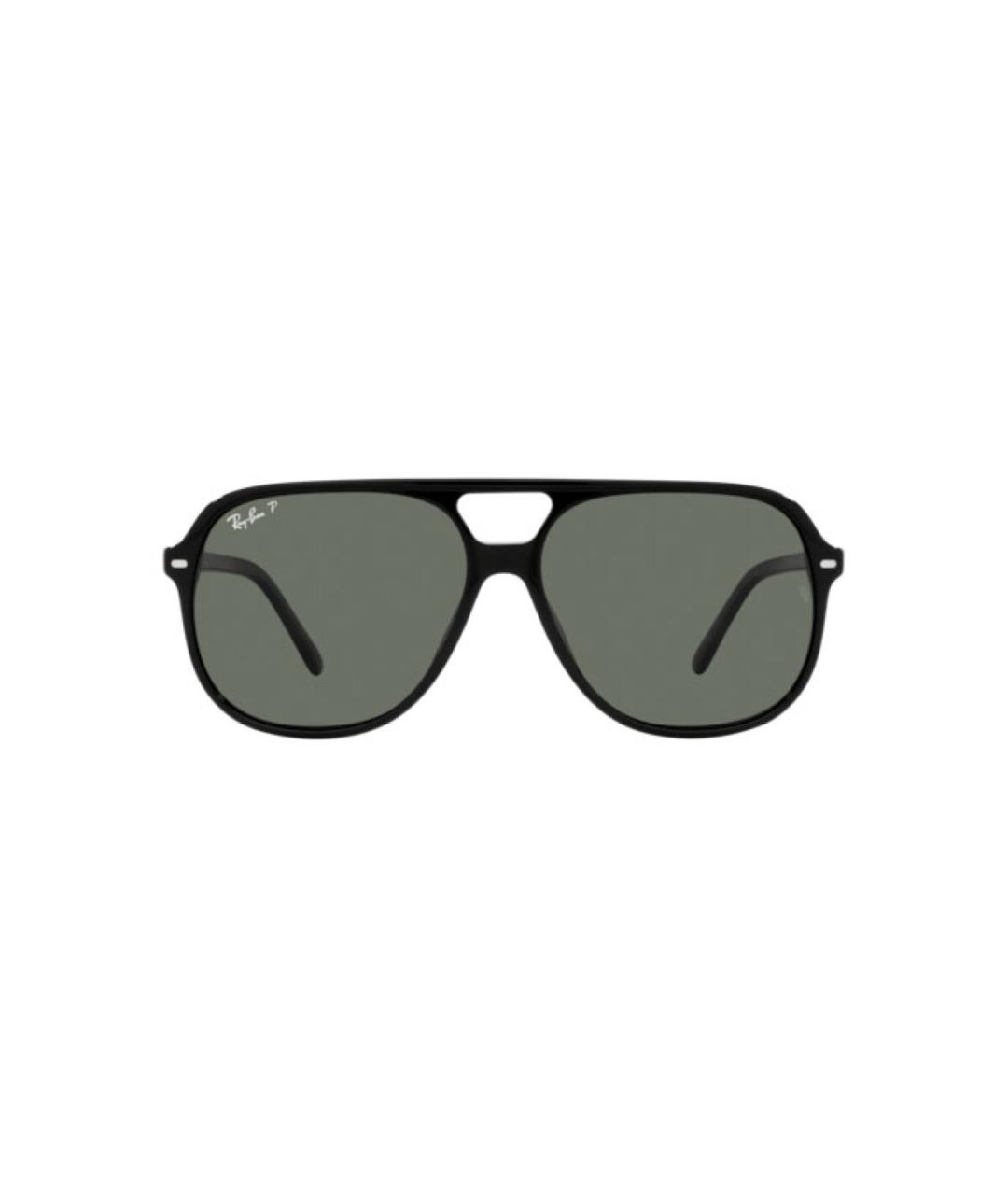 RAY BAN Черные пластиковые солнцезащитные очки, фото 2