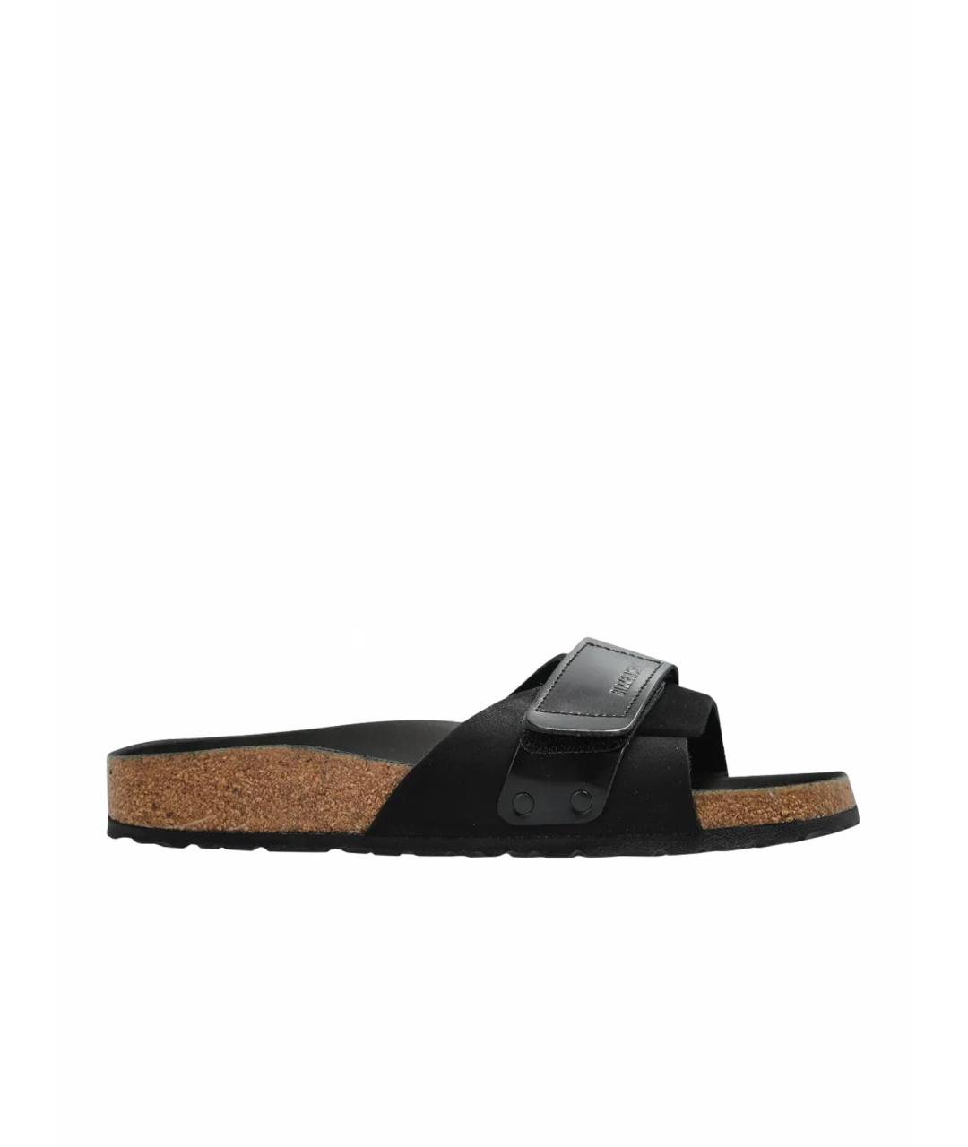 BIRKENSTOCK Черные шлепанцы, фото 1