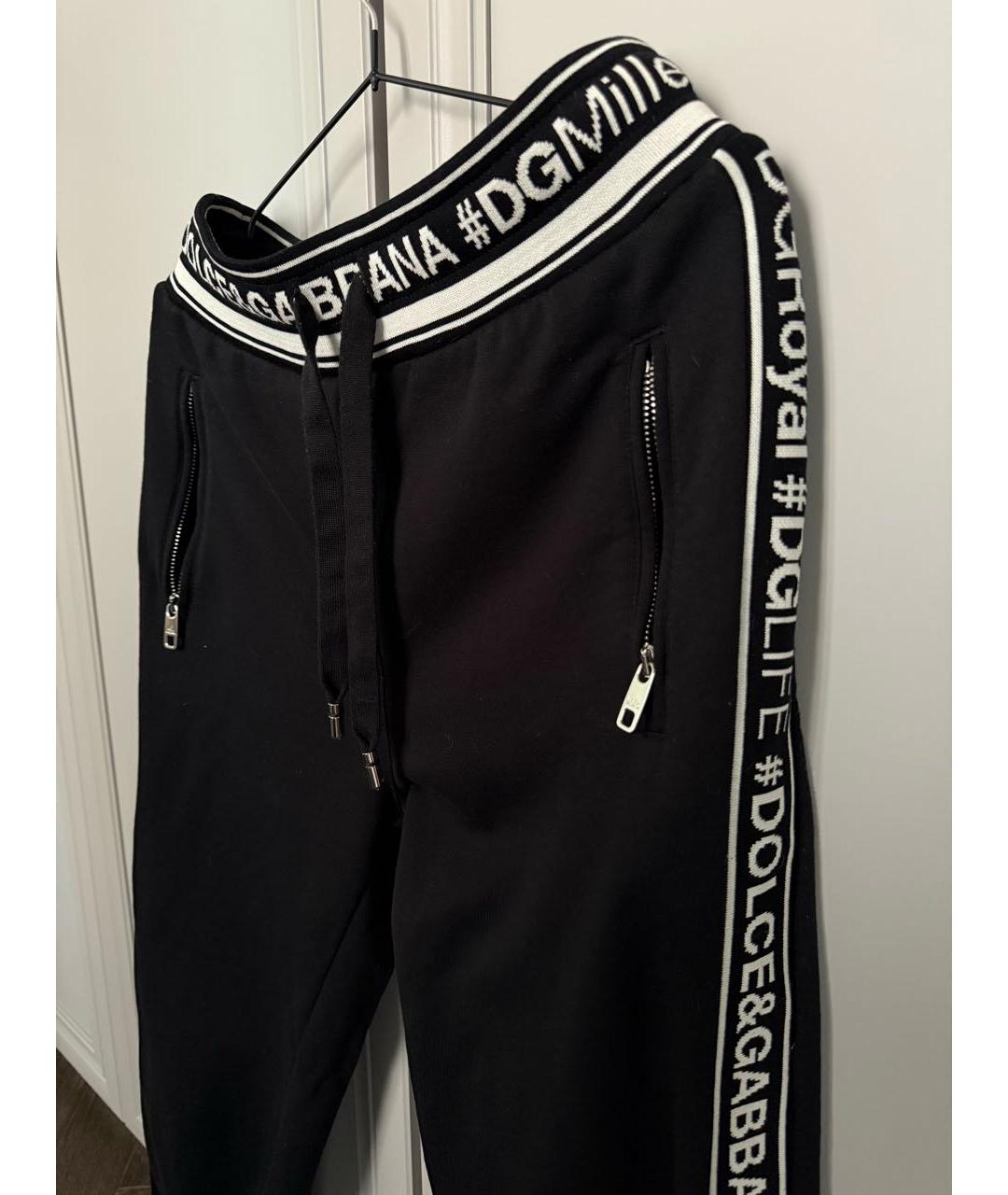 DOLCE&GABBANA Черный хлопковый костюм с брюками, фото 5