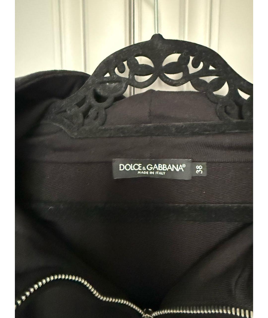 DOLCE&GABBANA Черный хлопковый костюм с брюками, фото 3
