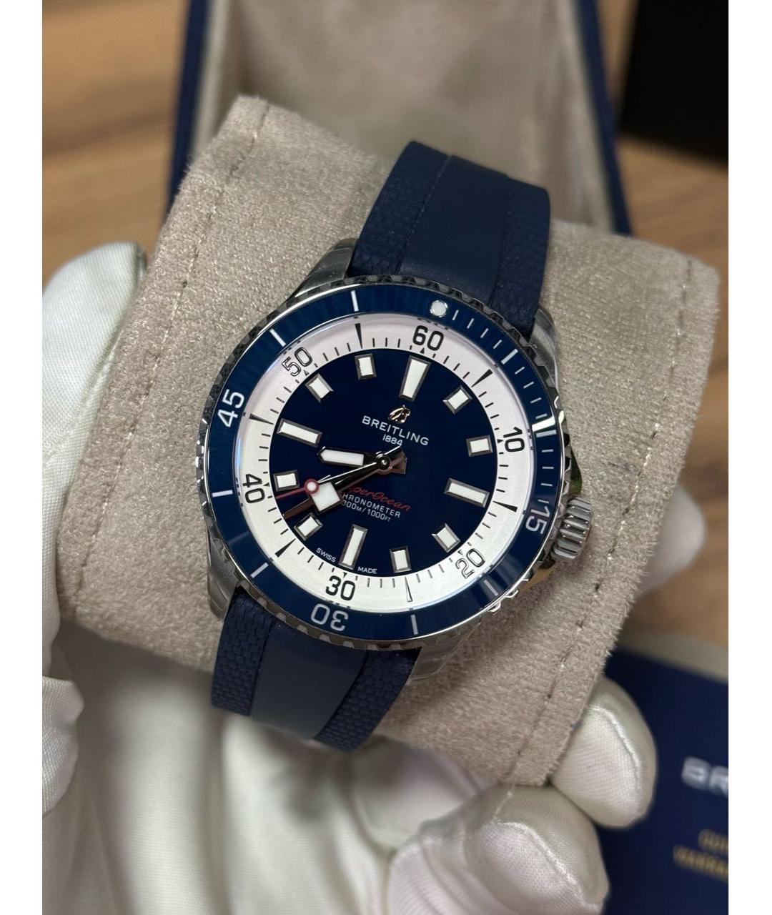 BREITLING Синие часы, фото 2