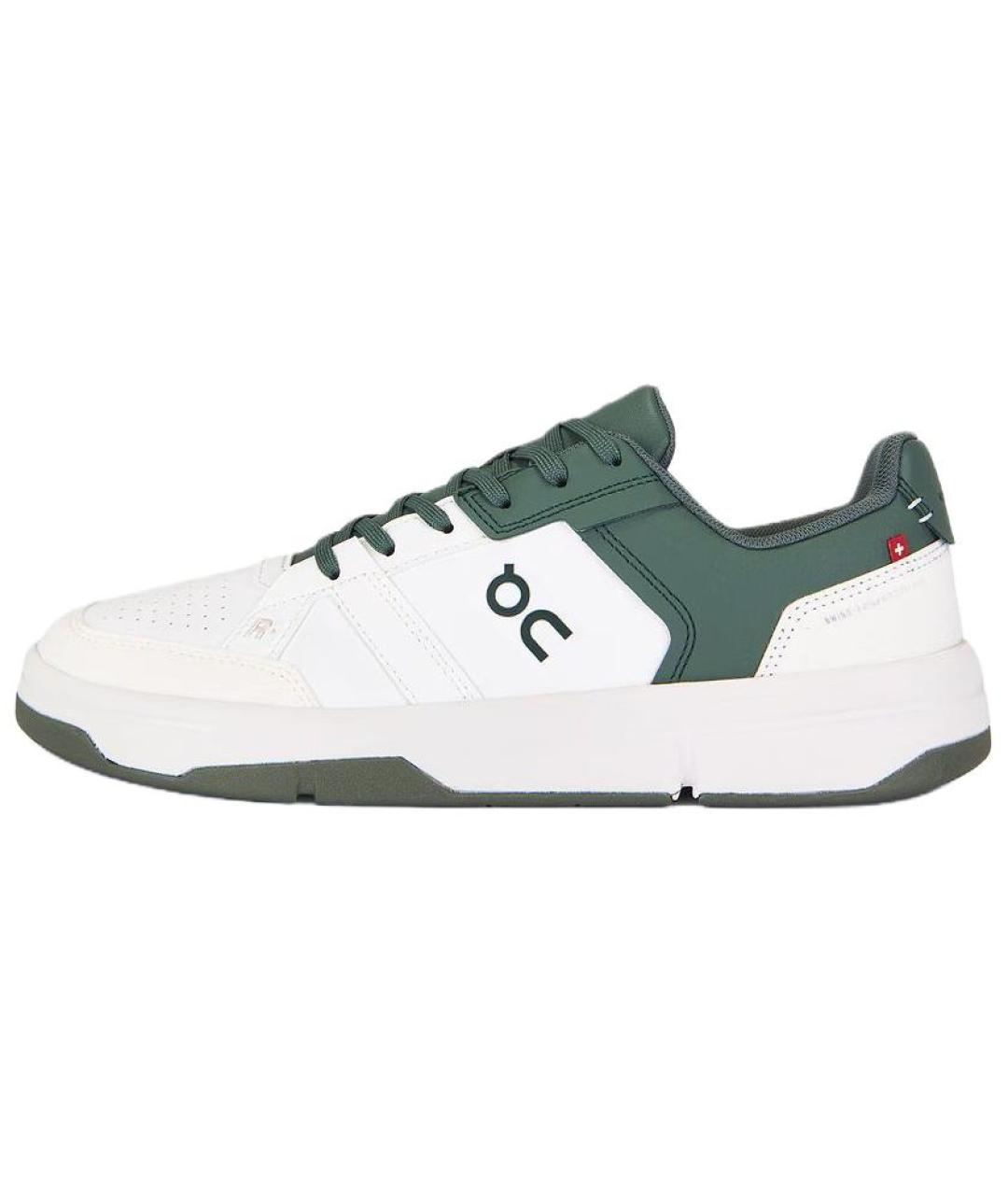 ON Белые кожаные низкие кроссовки / кеды, фото 5