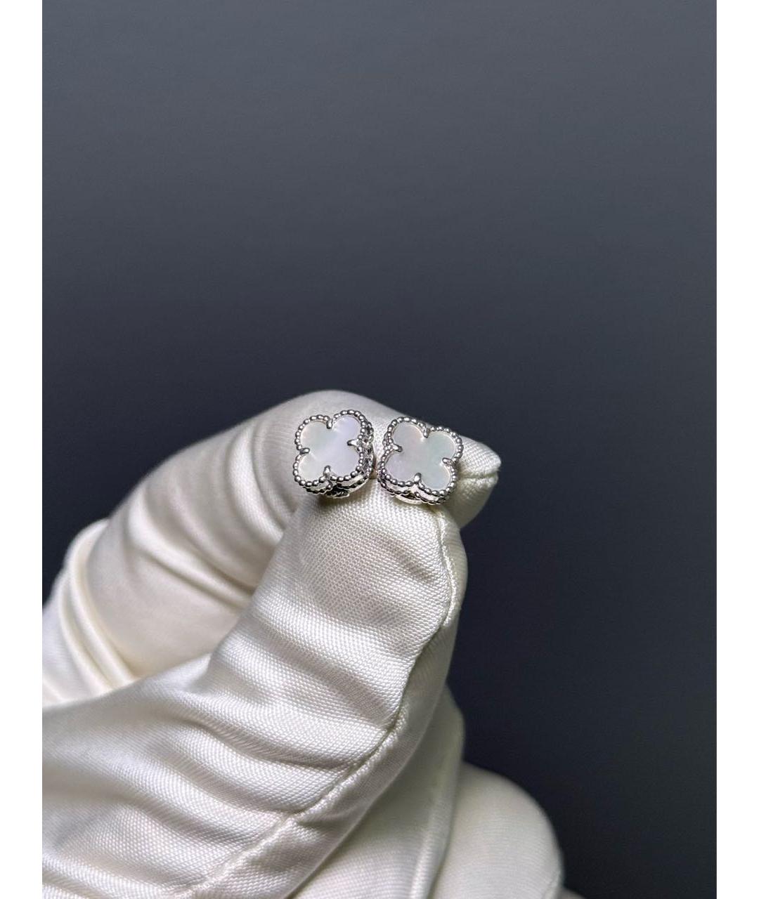 VAN CLEEF & ARPELS Серебряные серьги из белого золота, фото 2