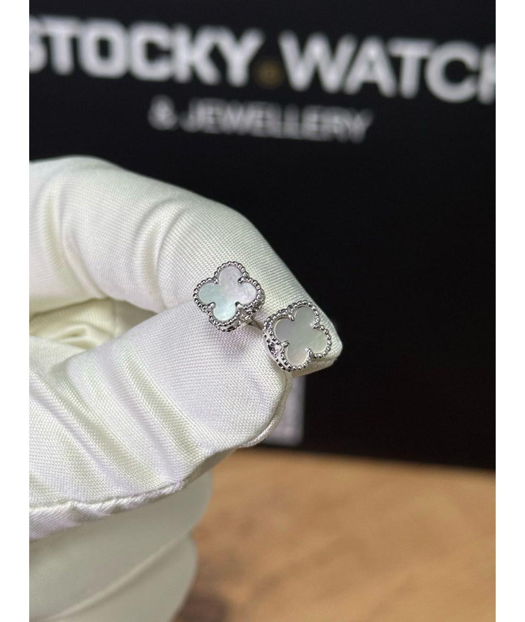 VAN CLEEF & ARPELS Серебряные серьги из белого золота, фото 3