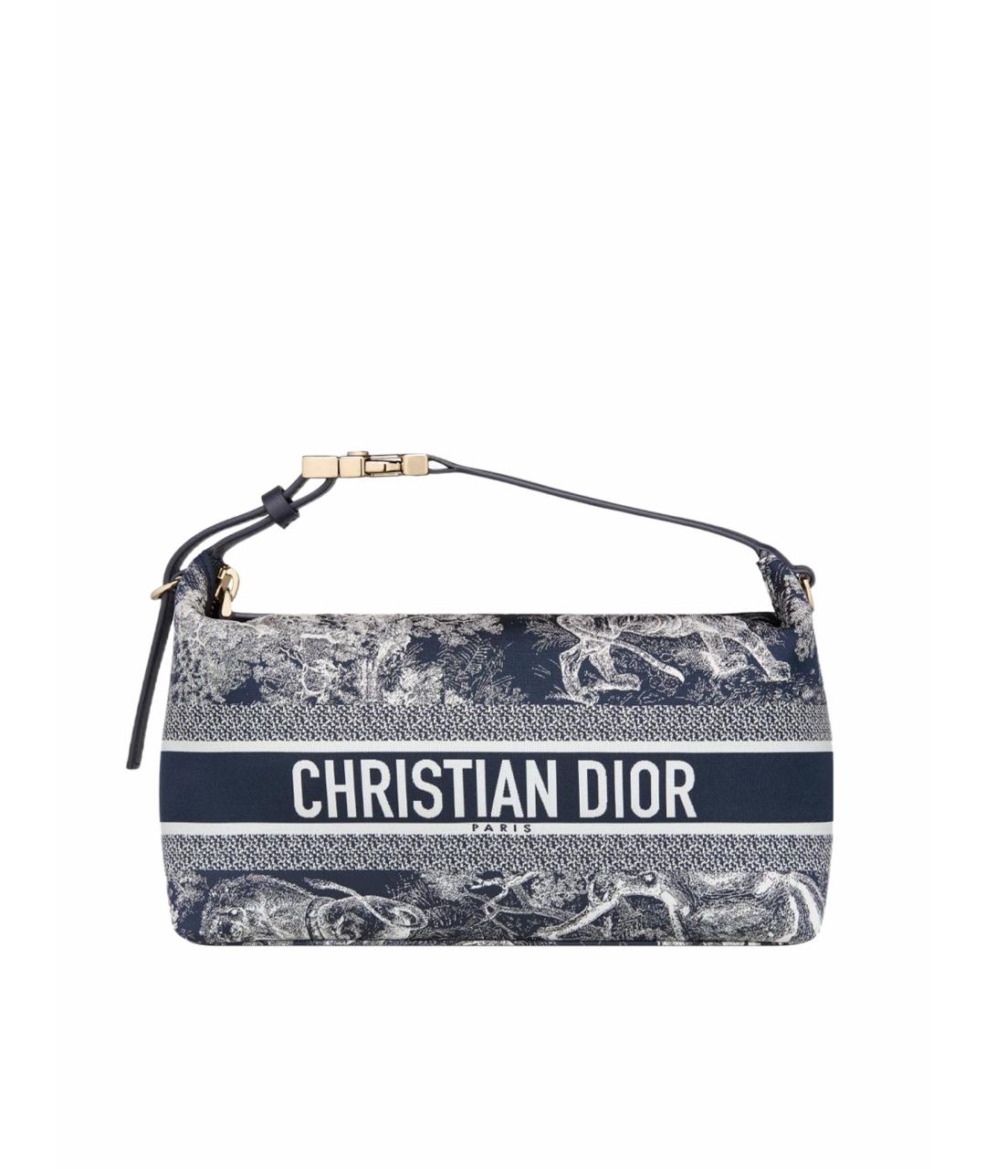 CHRISTIAN DIOR Темно-синяя сумка с короткими ручками, фото 1