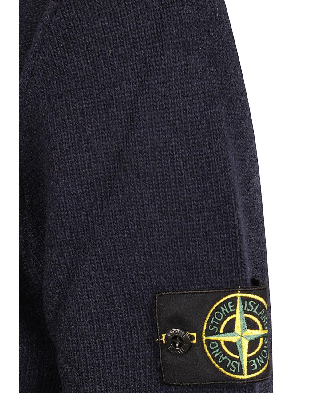 STONE ISLAND Синий шерстяной джемпер / свитер, фото 2