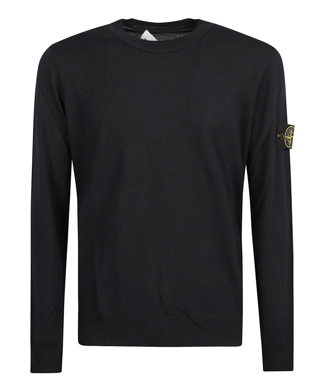 STONE ISLAND Синий шерстяной джемпер / свитер, фото 1