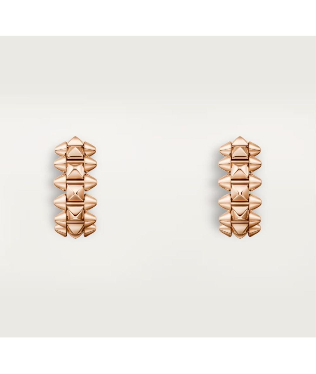 CARTIER Золотые серьги из розового золота, фото 3