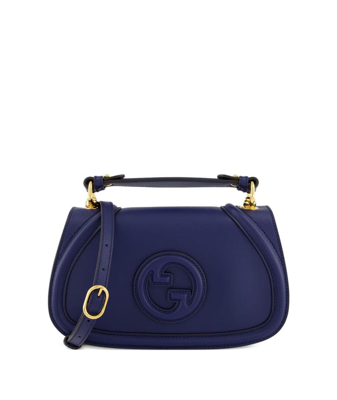 GUCCI Синяя кожаная сумка через плечо, фото 1