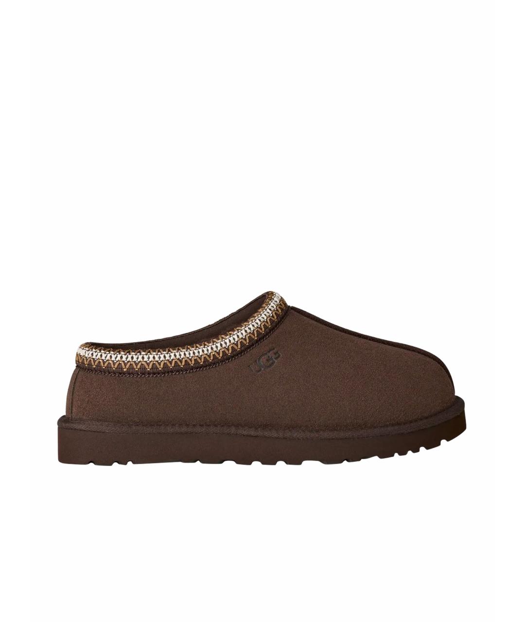 UGG AUSTRALIA Коричневые замшевые низкие ботинки, фото 1