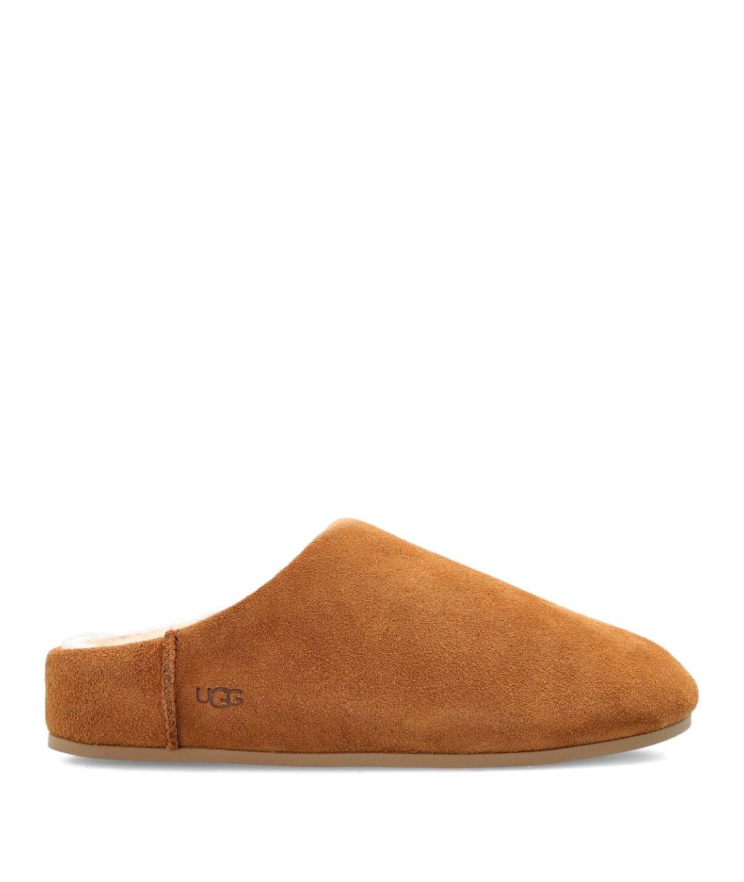 UGG AUSTRALIA Коричневые замшевые сабо, фото 5