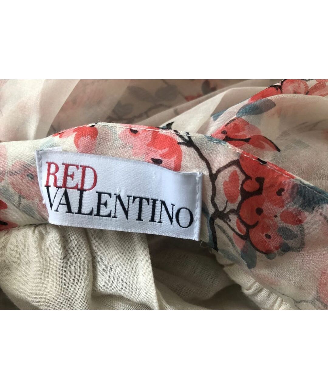 RED VALENTINO Шелковая юбка миди, фото 2