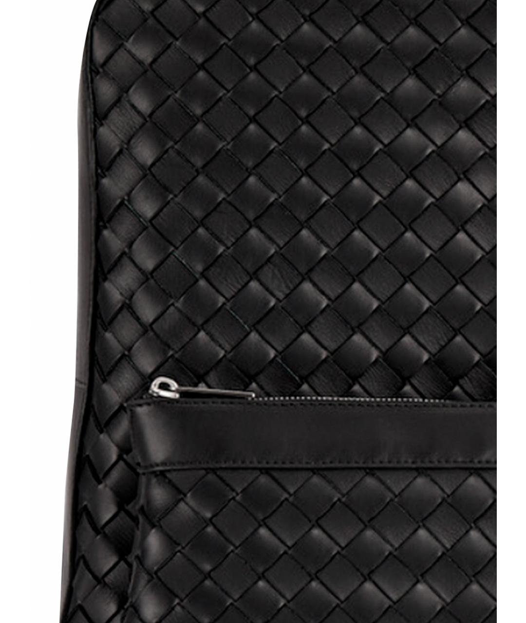 BOTTEGA VENETA Черный кожаный рюкзак, фото 9