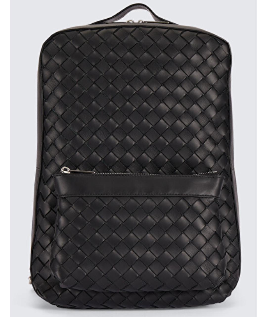 BOTTEGA VENETA Черный кожаный рюкзак, фото 8