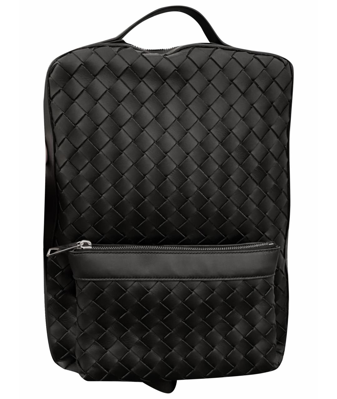 BOTTEGA VENETA Черный кожаный рюкзак, фото 9