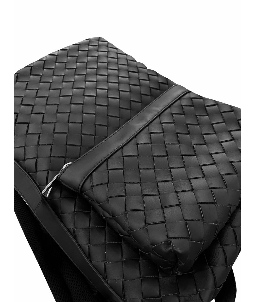 BOTTEGA VENETA Черный кожаный рюкзак, фото 11