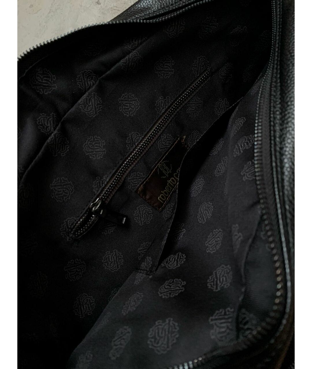 ROBERTO CAVALLI Черный портфель из искусственной кожи, фото 7