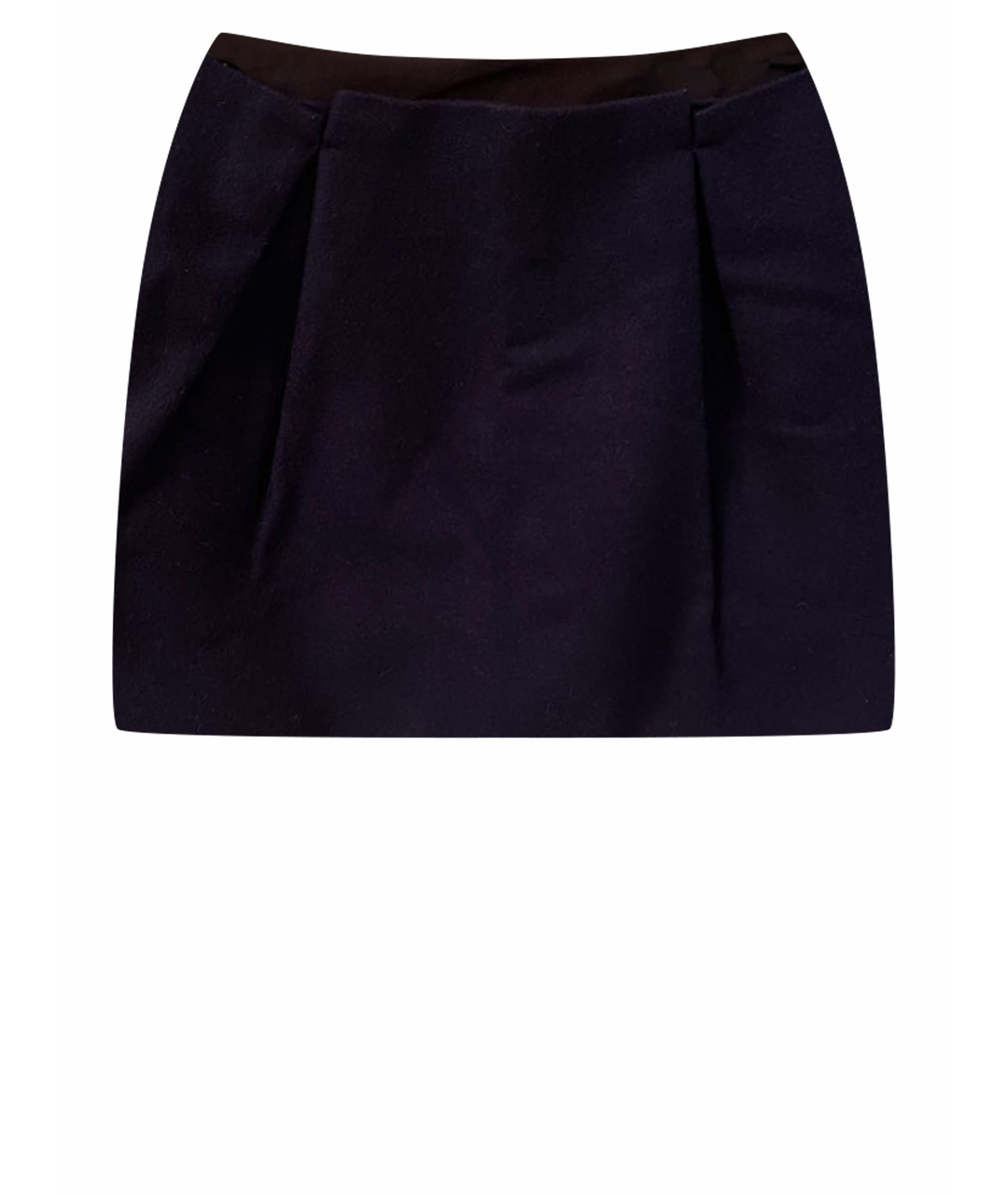 VALENTINO Синяя шерстяная юбка мини, фото 1
