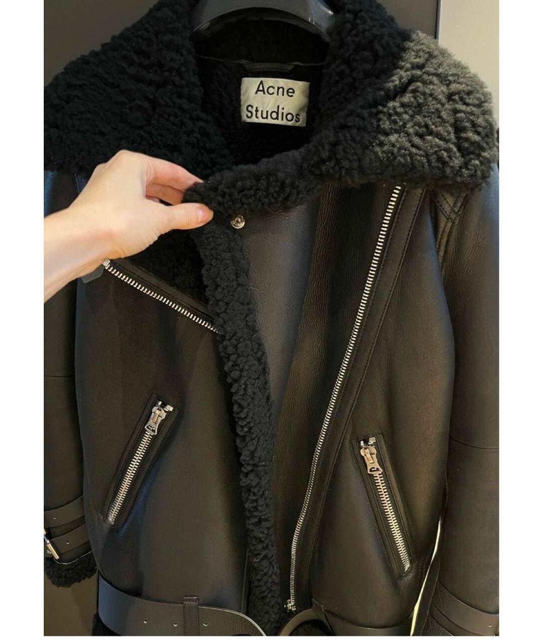 ACNE STUDIOS Черная замшевая дубленка, фото 6