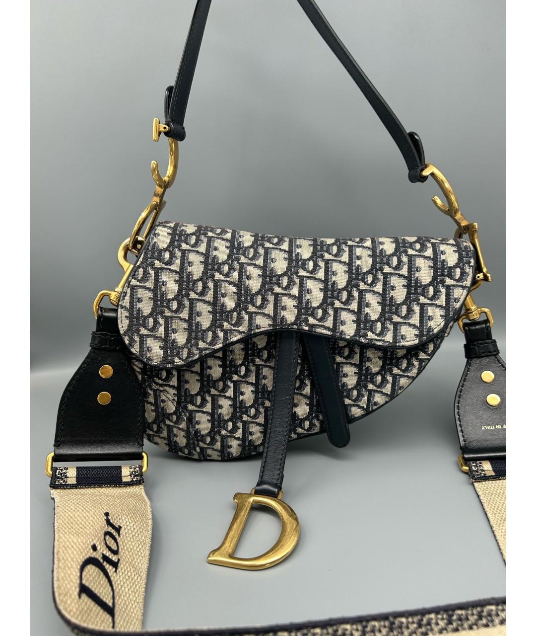 CHRISTIAN DIOR Жаккардовая сумка с короткими ручками, фото 3