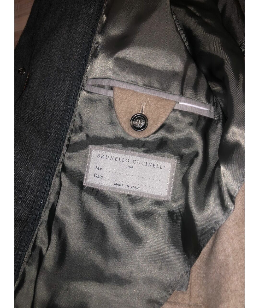BRUNELLO CUCINELLI Бежевый кашемировый пиджак, фото 3