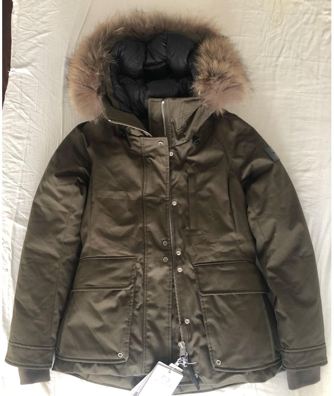 WOOLRICH Хаки полиэстеровый пуховик, фото 8
