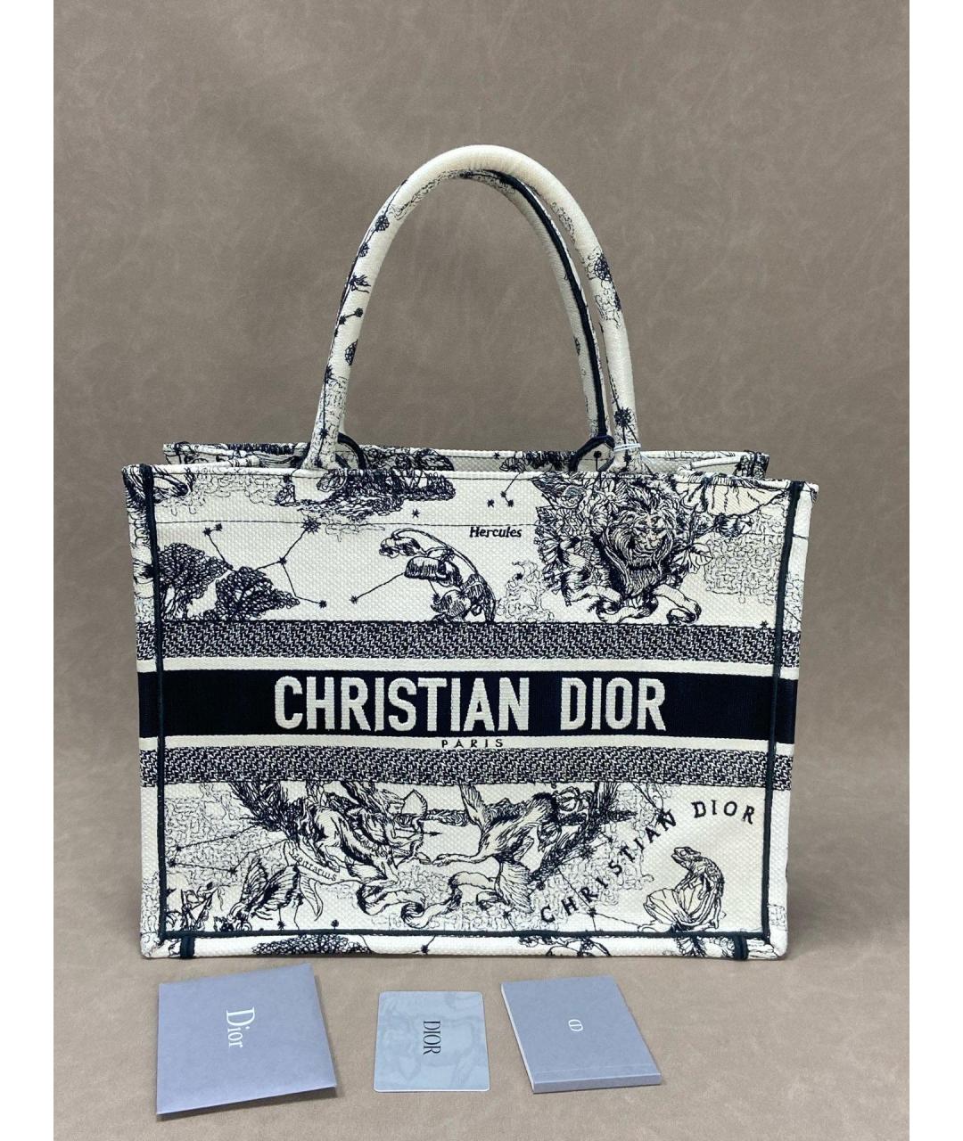CHRISTIAN DIOR Тканевая сумка тоут, фото 3